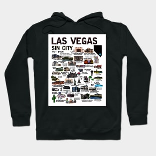 Las Vegas map Hoodie